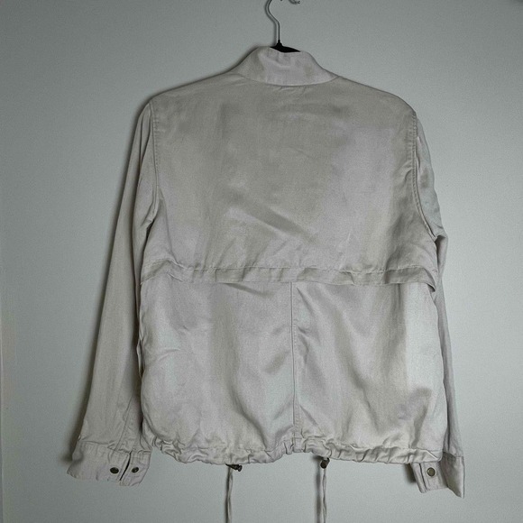 Rails Women's Beige Button Down Long Sleeve Utility Jacket Medium - Picture 7 of 11